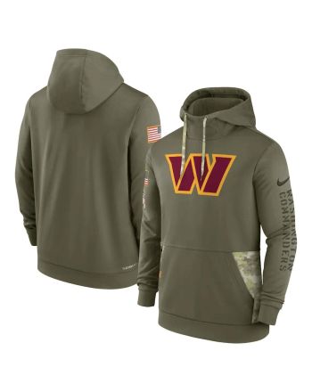 Washington Commanders 2022 Salute to Service Therma Performance Pullover Men Hoodie - Olive