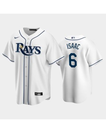 2022-23 Draft Tampa Bay Rays Xavier Isaac 6 White Home Jersey