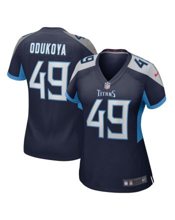 Thomas Odukoya Tennessee Titans Women's Game Player Jersey - Navy