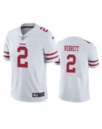 Jason Verrett 2 San Francisco 49ers White Vapor Limited Jersey