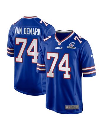 Ryan Van Demark 74 Buffalo Bills 2023 Playoffs Patch Game Men Jersey - Royal