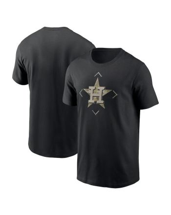 Houston Astros Camo Logo T-Shirt - Black