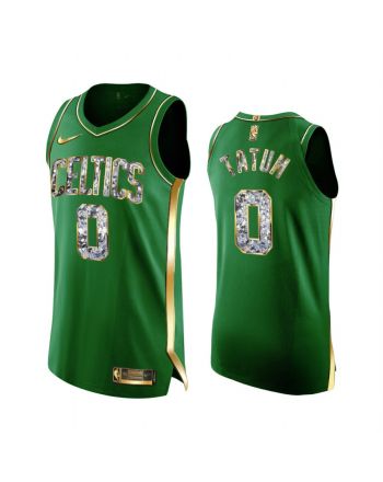 Jayson Tatum Celtics 0 2022 Playoffs Jersey Green Diamond Edition