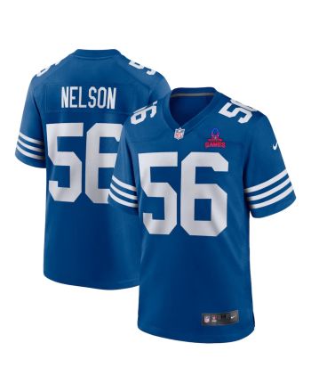 Quenton Nelson 56 Indianapolis Colts 2024 Pro Bowl Patch Alternate Game Men Jersey - Royal