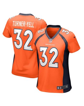 Delarrin Turner-Yell 32 Denver Broncos Women Game Jersey - Orange