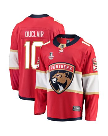 Florida Panthers Anthony Duclair 10 Home 2023 Stanley Cup Final Breakaway Men Jersey - Red