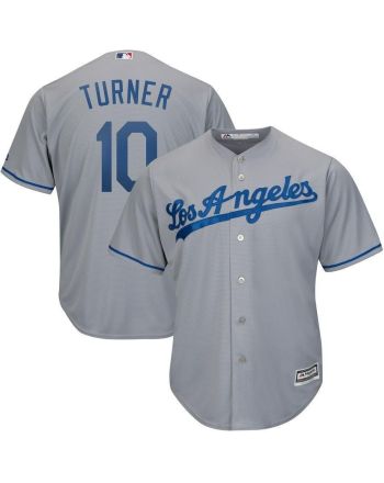 Justin Turner Los Angeles Dodgers Road Official Cool Base Player Jersey - Gray