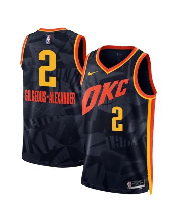 Shai Gilgeous-Alexander 2 Oklahoma City Thunder 2023/24 City Edition Swingman Jersey - Navy