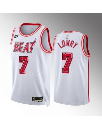 Miami Heat Kyle Lowry 7 2022-23 Classic Edition White Men Jersey Swingman