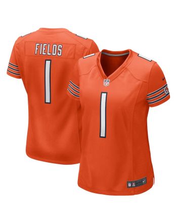 Justin Fields 1 New York Giants Women Game Jersey - Orange