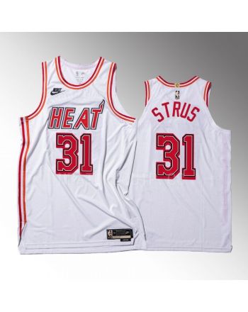 Max Strus 31 Miami Heat 2022-23 35th Classic Edition Men Jersey White