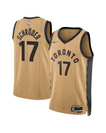 Dennis Schröder 17 Toronto Raptors 2023/24 City Edition Swingman Jersey - Gold