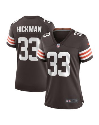 Ronnie Hickman 33 Cleveland Browns Women Team Game Jersey - Brown