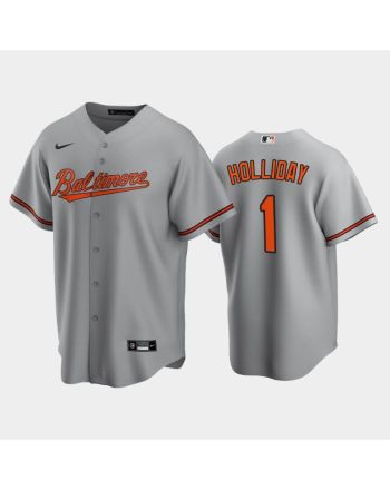 Baltimore Orioles Jackson Holliday 1 2022-23 Draft Gray Road Jersey