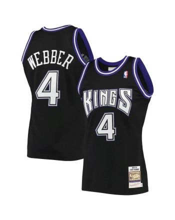 Chris Webber Sacramento Kings Mitchell & Ness Hardwood Classics 1998-99 Jersey - Black