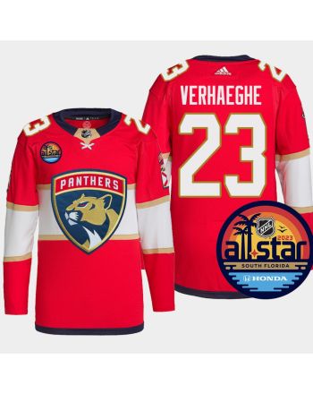 Carter Verhaeghe 23 Florida Panthers Red Jersey 2023 All-Star