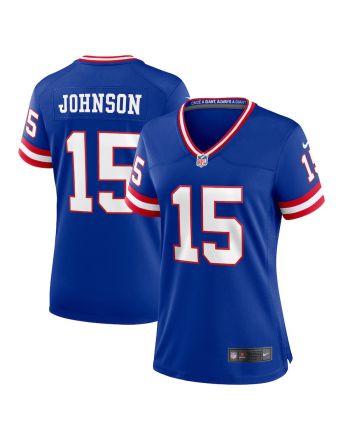 Collin Johnson 15 New York Giants Women Classic Game Jersey - Royal