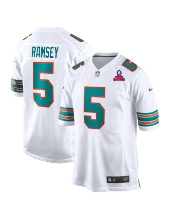 Jalen Ramsey 5 Miami Dolphins 2024 Pro Bowl Patch Alternate Game Men Jersey - White