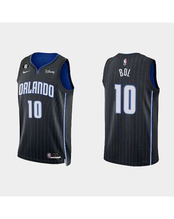 Orlando Magic 10 Bol Bol 2022-23 Icon Edition Black Men Jersey