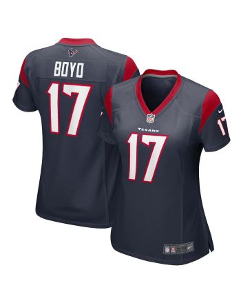 Kris Boyd 17 Houston Texans Women Game Jersey - Navy