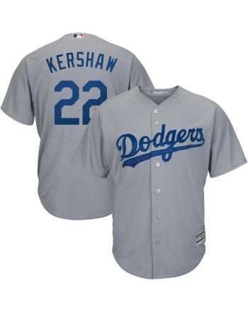 Clayton Kershaw Los Angeles Dodgers Road Official Cool Base Player Jersey - Gray