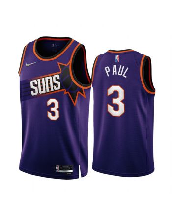 Chris Paul 3 Phoenix Suns 2022-23 Purple Icon Edition Jersey NBA 75th