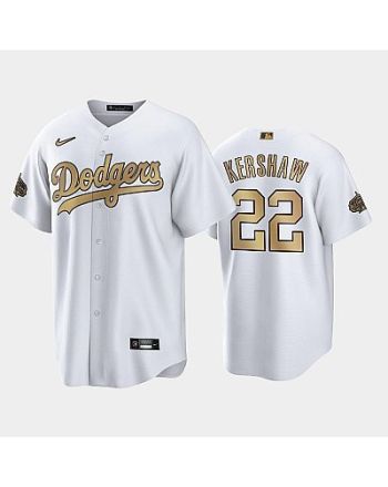 2022-23 All-Star Game NL Los Angeles Dodgers White 22 Clayton Kershaw Jersey