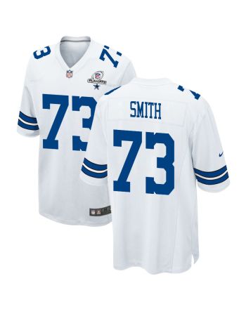 Tyler Smith 73 Dallas Cowboys 2023 Playoffs Patch Game Men Jersey - White