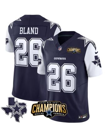 DaRon Bland 26 Dallas Cowboys 2023 NFC East Champions Patch Game Men Jersey - Navy