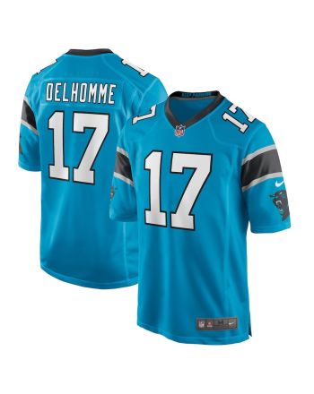 Jake Delhomme 17 Carolina Panthers Men Retired Jersey - Blue