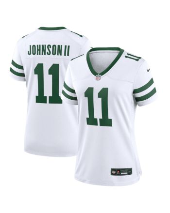 Jermaine Johnson II 11 New York Jets Women's Alternate Game Jersey - Spotlight White