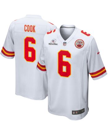 Bryan Cook 6 Kansas City Chiefs 2024 Divisional Patch Game Men Jersey - White