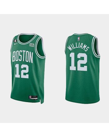 Boston Celtics 12 Grant Williams 2022-23 Icon Edition Kelly Green Men Jersey