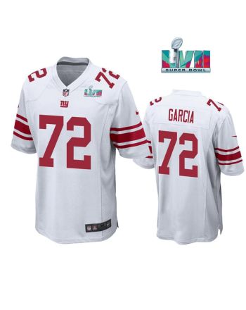 Max Garcia 72 New York Giants Super Bowl LVII Super Bowl LVII White Men Game Jersey