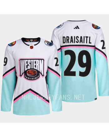 Leon Draisaitl 29 Oilers 2023 All-Star Western Conference White Jersey