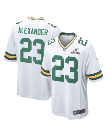 Jaire Alexander 23 Green Bay Packers 2024 Divisional Patch Game Men Jersey - White