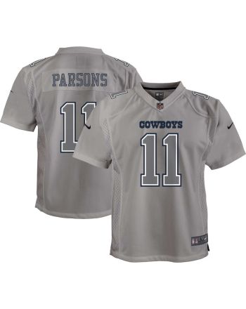 Micah Parsons 11 Dallas Cowboys Youth Atmosphere Game Jersey - Gray