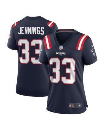 Anfernee Jennings 33 New England Patriots Women Team Game Jersey - Navy