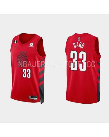 Portland Trail Blazers 33 Olivier Sarr Statement Edition Red Men Jersey 2022-23