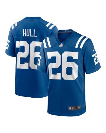 Evan Hull 26 Indianapolis Colts Men Team Game Jersey - Royal