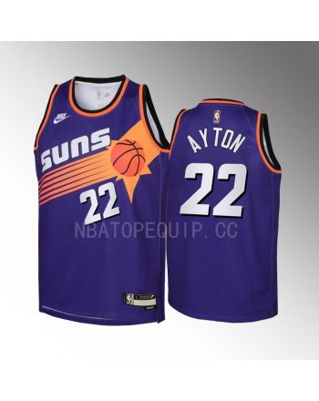 Deandre Ayton 22 Phoenix Suns 2022-23 Classic Edition Purple Youth Jersey - Swingman