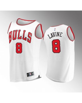 Chicago Bulls 8 Zach LaVine Association Jersey 2022-23 White