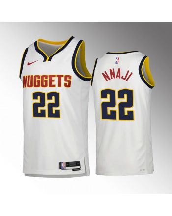 Zeke Nnaji 22 2022-23 Denver Nuggets White Association Edition Jersey Swingman