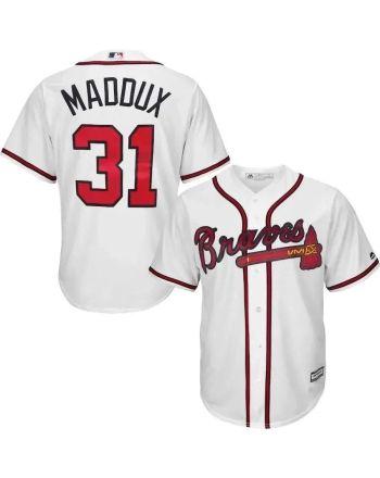 Greg Maddux Atlanta Braves Cool Base Player Jersey - White