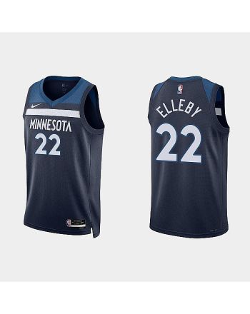 Minnesota Timberwolves 22 C. J. Elleby 2022-23 Icon Edition Navy Men Jersey