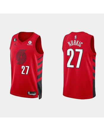 Portland Trail Blazers 27 Jusuf Nurkic 2022-23 Statement Edition Red Men Jersey