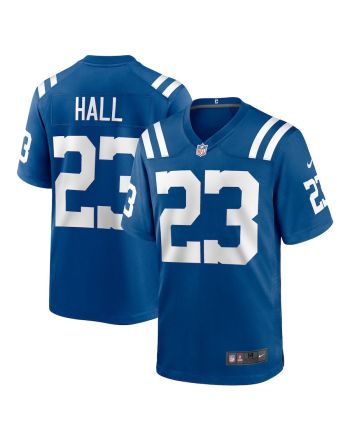 Darren Hall 23 Indianapolis Colts Men Team Game Jersey - Royal