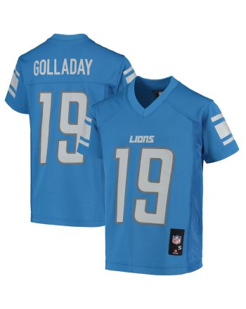 Golladay Blue 19 Detroit Lions YOUTH Game Jersey - Blue