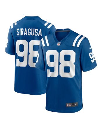 Tony Siragusa 98 Indianapolis Colts Men Team Game Jersey - Royal