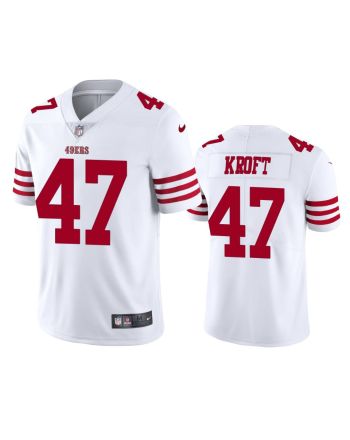 Tyler Kroft San Francisco 49ers 47 White Vapor Limited Jersey